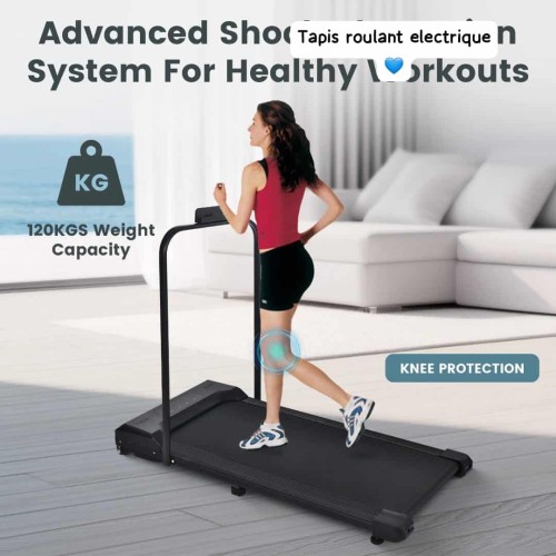 Tapis Roulant Électrique Ultra-Compact 2-en-1 – Performance & Protection des Genoux