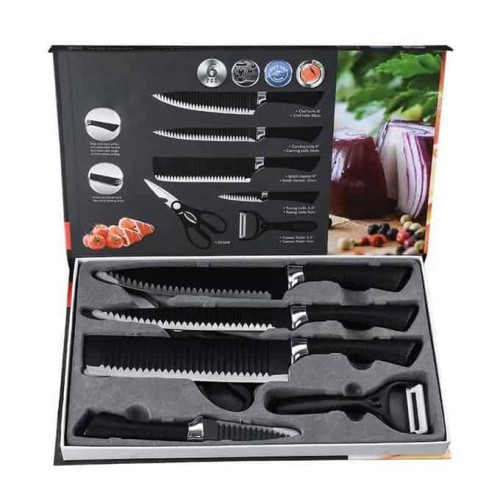 Couteaux  en acier inoxydable – antiadhésive ensemble de 6  pieces 2