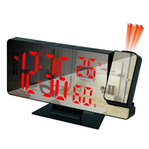 Réveil Projecteur de Plafond Numérique avec Veilleuse – Horloge Multifonction LED 2