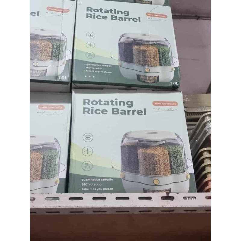Distributeur de Riz Rotatif 10L – Organisation et Fraîcheur au Quotidien
