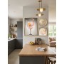 Tableau de Décorations Murales 3 Pièces avec Horloge – Style Zen et Contemporain