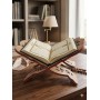 Support en Bois Sculpté –  Pliable Traditionnel pour Coran et Livres