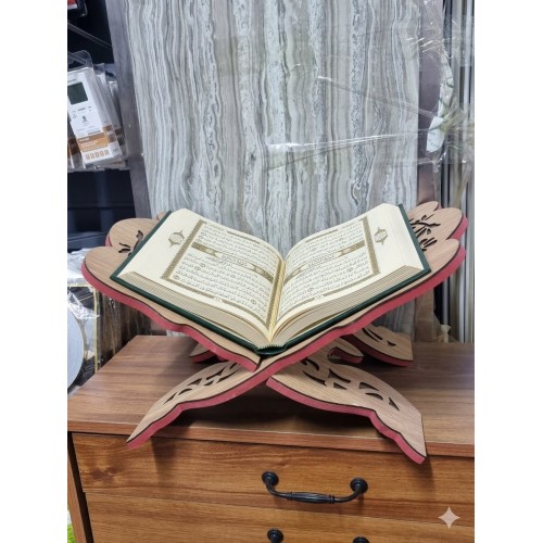 Support en Bois Sculpté –  Pliable Traditionnel pour Coran et Livres 2