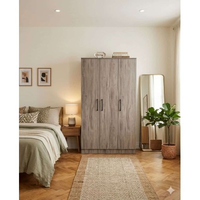 Armoire  Designs  – 3 portes – Finition pin ou chêne clair