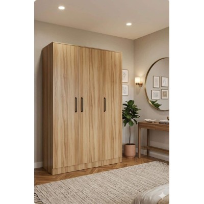 Armoire  Designs  – 3 portes – Finition pin ou chêne clair