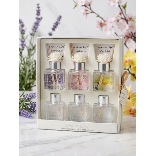 Coffret de 6 Diffuseurs à Bâtonnets – Ambiance Florale & Fruitée