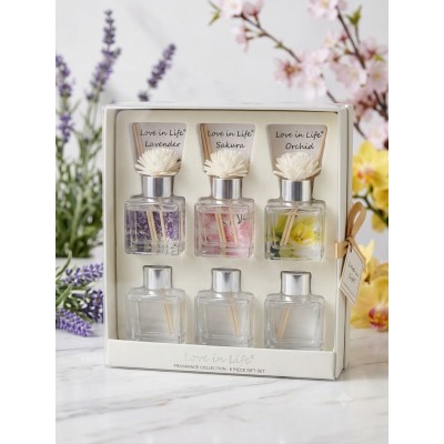Coffret de 6 Diffuseurs à Bâtonnets – Ambiance Florale & Fruitée