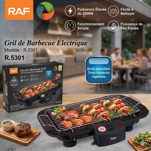 Barbecue Électrique  Grill de Table Sans Fumée Réglable