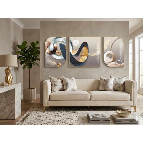Tableau VIP 3 Pièces Grand Format (1m40 x 60 cm) Plusieurs Motifs 2