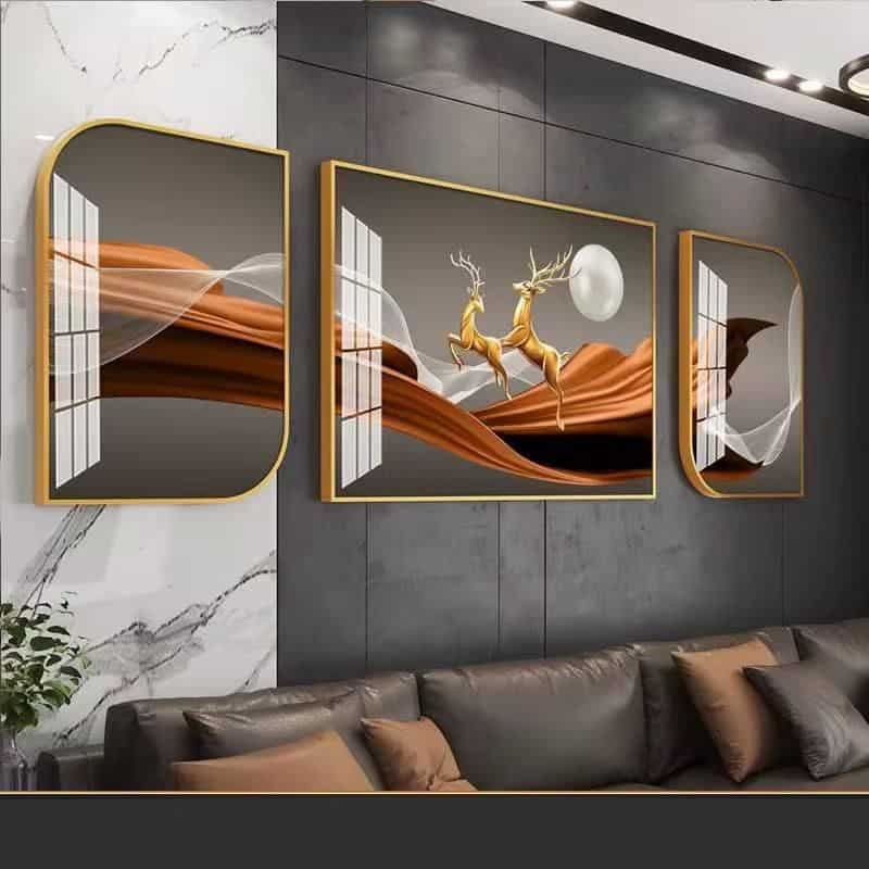 Tableau VIP 3 Pièces Grand Format (1m40 x 60 cm) Plusieurs Motifs