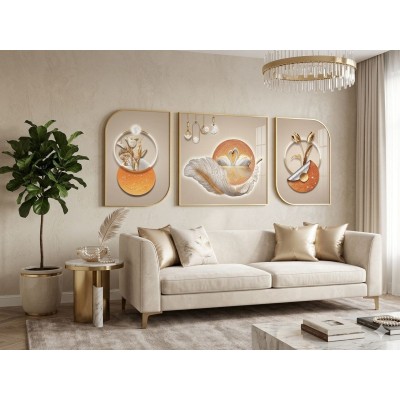 Tableau VIP 3 Pièces Grand Format (1m40 x 60 cm) Plusieurs Motifs