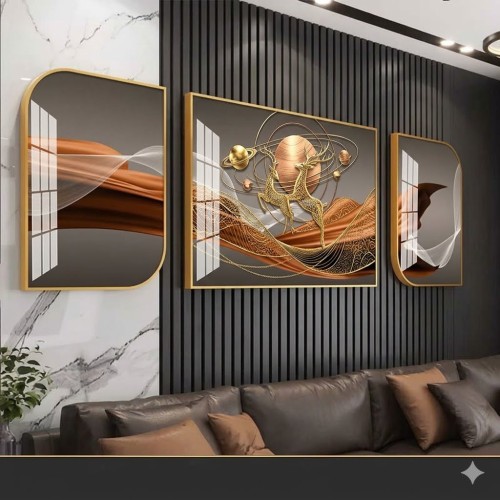Tableau VIP 3 Pièces Grand Format (1m40 x 60 cm) Plusieurs Motifs