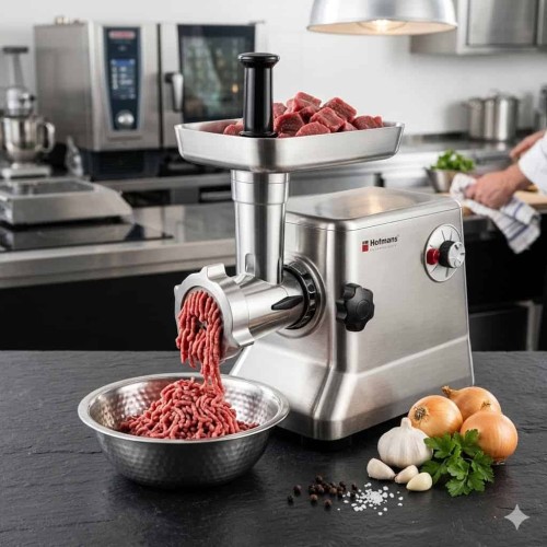Hachoir à Viande Semi-Professionnel en Inox | Puissant & Robuste