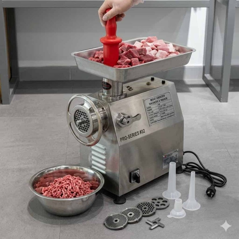 Hachoir à viande professionnel à usage commercial MK-32