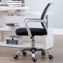 Chaise de Bureau Tournante Ergonomique – Siège en Mesh Respirant Blanc et Noir