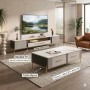 Meuble TV 160 cm et Table Basse  Design Moderne Chic