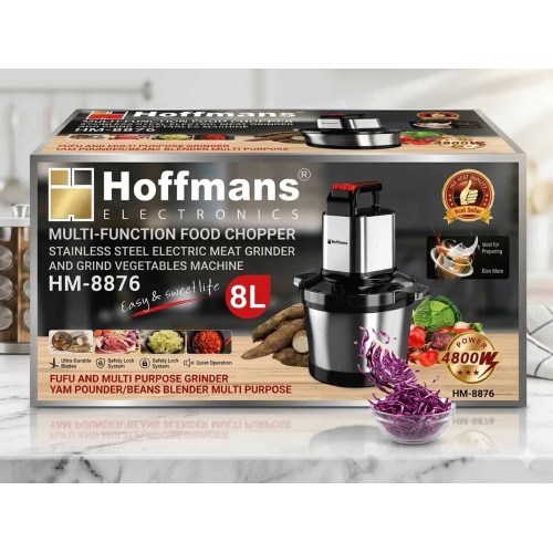 Hachoir Électrique HOFFMANS 8L – 4800W Multifonction
