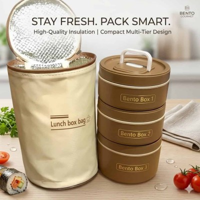 Sac Isotherme et Bento Box Thermique 3 Boites – Le Set Déjeuner Élégant