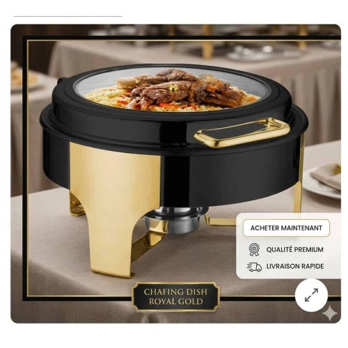 Chafing Dish Acier Inoxydable de Qualité | Buffet de Luxe 2