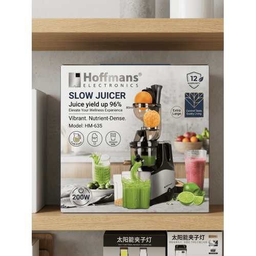 Extracteur de Jus  Hoffmans HM-635 | 200W & Goulotte XXL 80mm 2