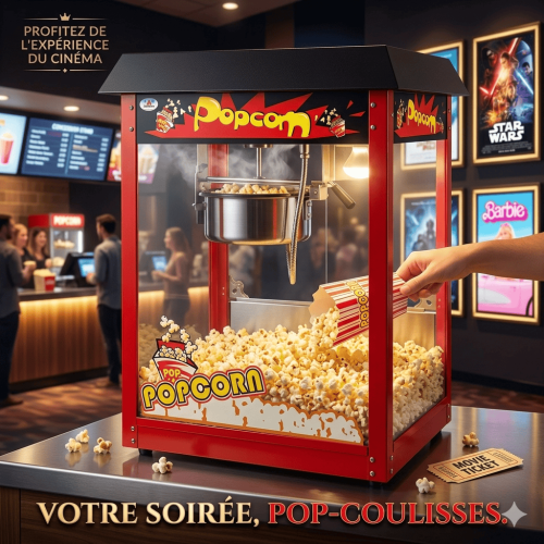 Machine à pop-corn professionnelle commerciale