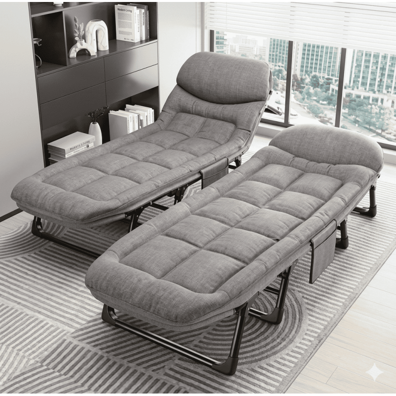 Fauteuil Lit de Relax Pliant : Le Confort Multi-Fonctions à Emporter Partout