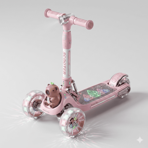 Trottinette avec Lumières pour enfants de 3 à 8 Ans 2
