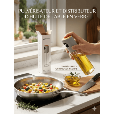 Pulvérisateur d’Huile en Verre  Le Guide pour une Cuisine Saine