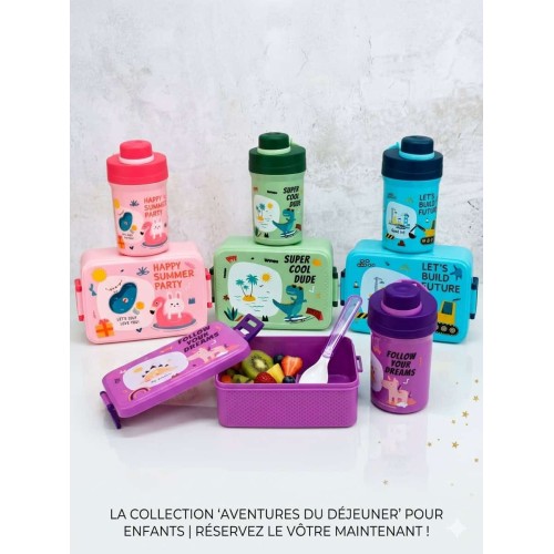 Boîte à lunch + bouteille d'eau pour enfant