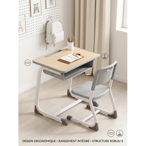 Bureau Enfant Style Scandinave : Allier Design Épuré et Confort d'Étude 2
