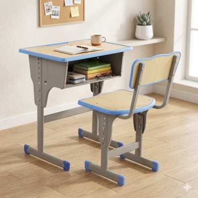 Bureau et Chaise d’Étude Réglables en Hauteur – Structure en Acier Renforcé