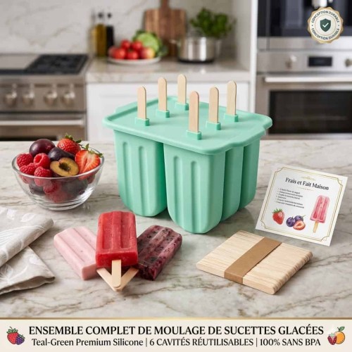 Moule à Glace Silicone Facile Démoulage  Sans BPA & Durable