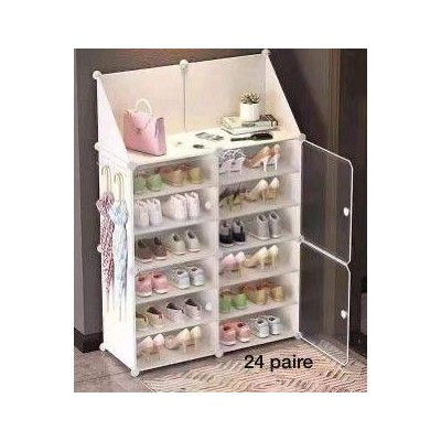 Étagère à Chaussures Modulable 24 paire