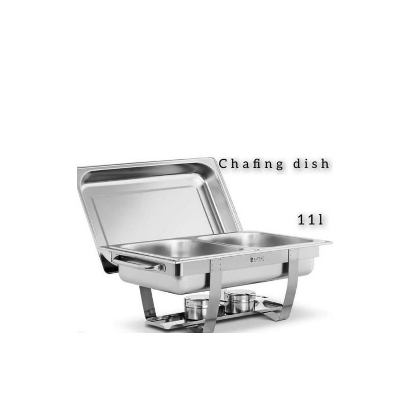 Chafing dish 2 compartiments 12L