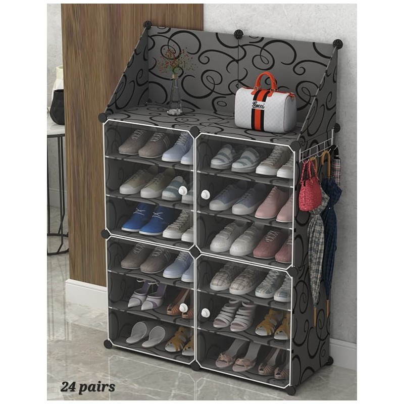 Étagère à Chaussures Modulable 24 paire