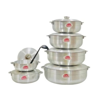 Ensemble Marmites  Aluminium 6 Pièces