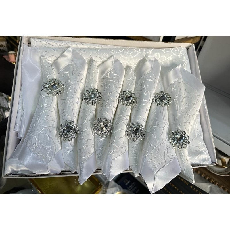 Nappe et 8 serviettes 3D  (150 x 220 cm) 9 pcs