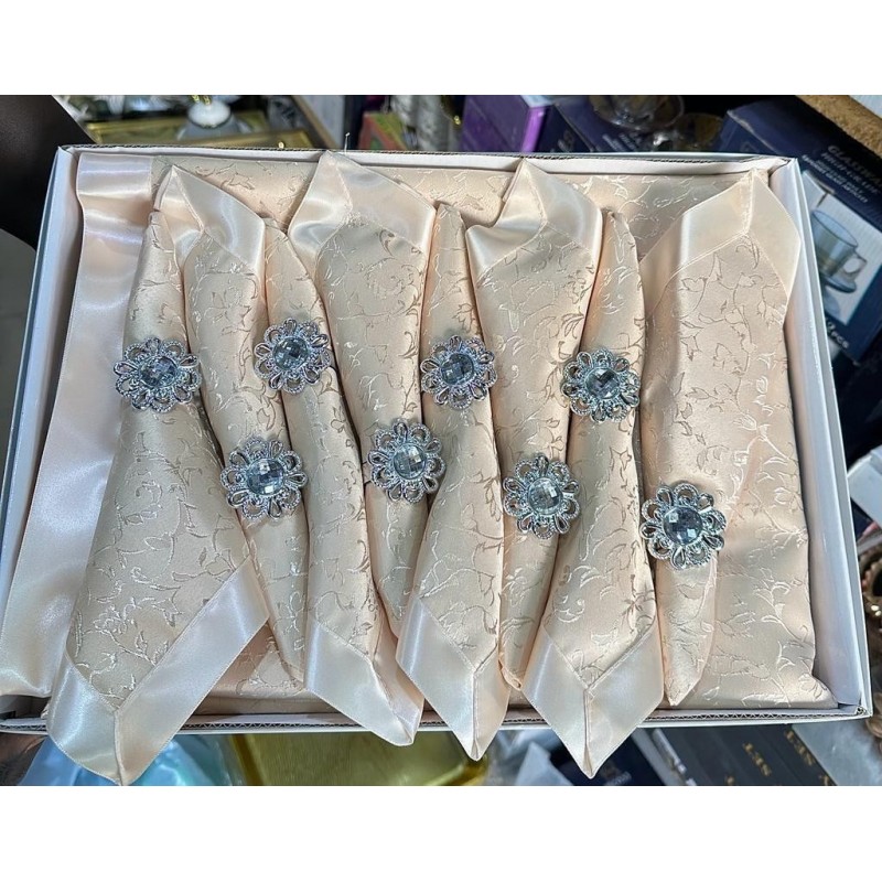 Nappe et 8 serviettes 3D  (150 x 220 cm) 9 pcs