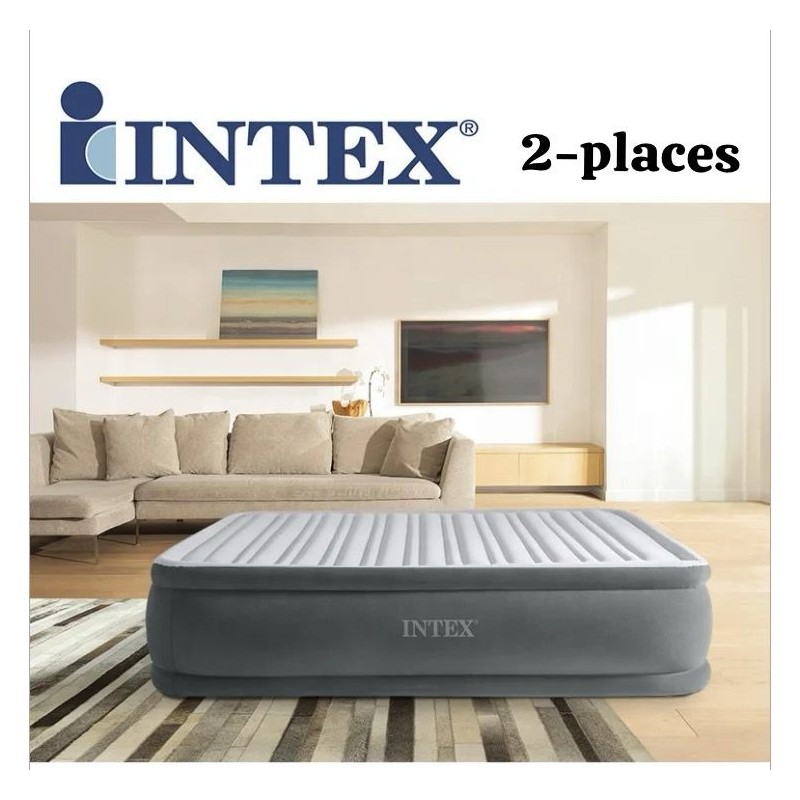 matelas gonflable  double  2 places avec pompe électrique intégré