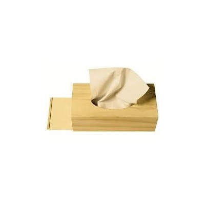 Boîte à mouchoirs en bois naturel à décorer