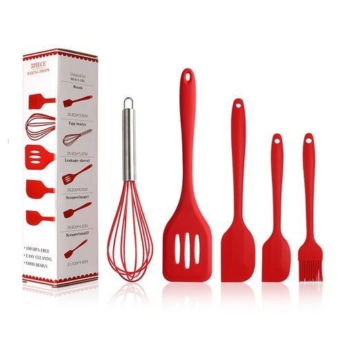 5 En 1 spatule Ustensiles De Cuisine en silicone 2