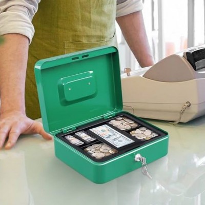 Coffre-fort avec serrure, Porte-monnaie en métal