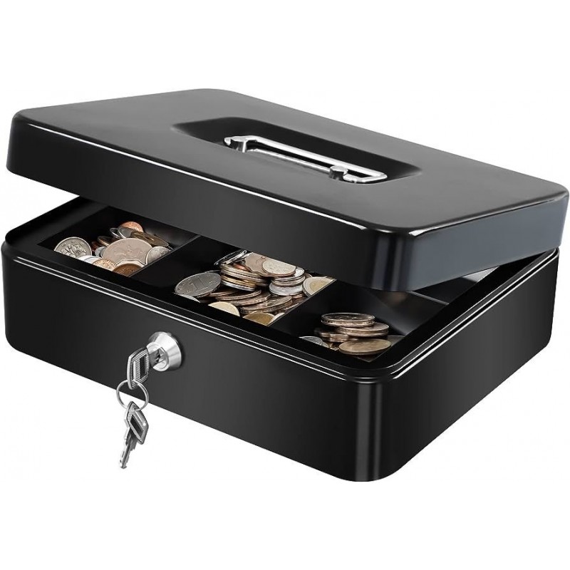 Coffre-fort avec serrure, Porte-monnaie en métal