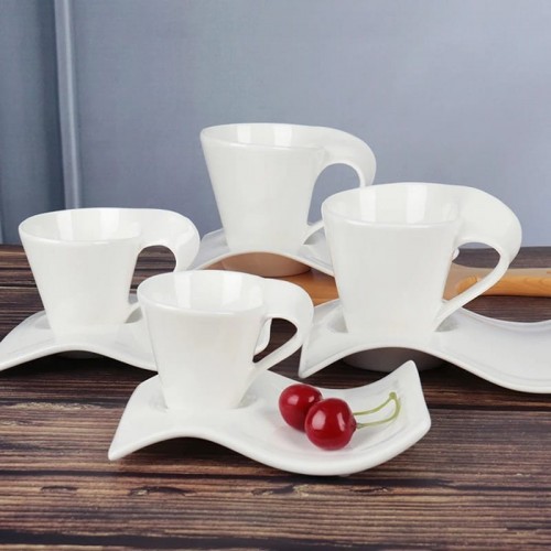 Tasse à café et Soucoupe Créative 6 pcs 2