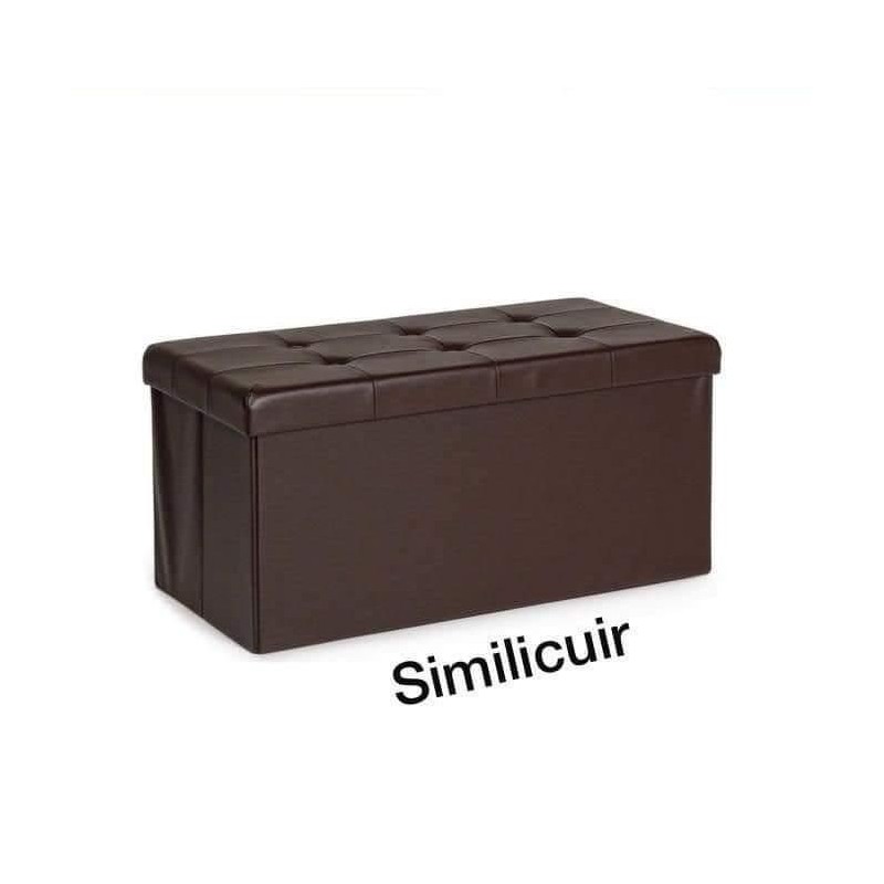 Canapé Pouf avec coffre de rangement 2 PLACES