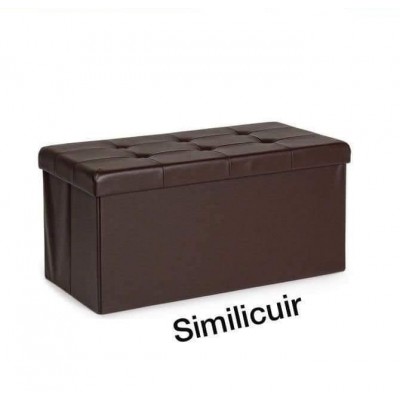 Canapé Pouf avec coffre de rangement 2 PLACES