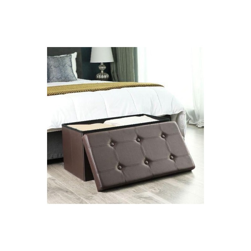 Canapé Pouf avec coffre de rangement 2 PLACES