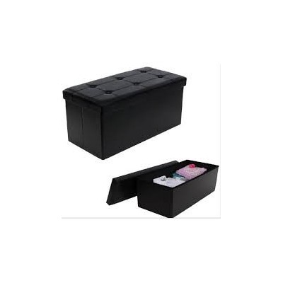 Canapé Pouf avec coffre de rangement 2 PLACES