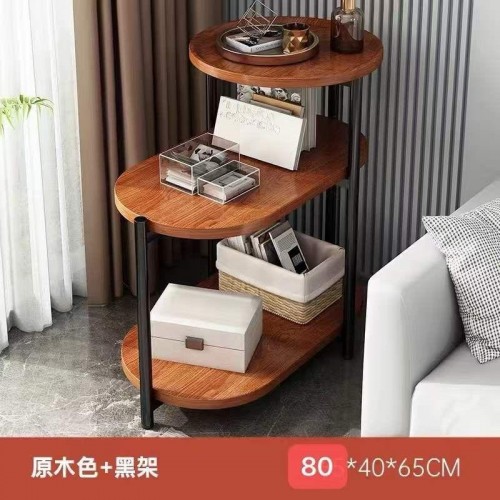 Table d'appoint nordique à trois niveaux 80x40x65cm