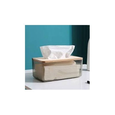 Boîte à mouchoirs transparente moderne